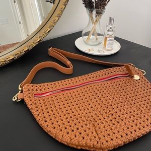 Clare V Grande Fanny (Tan Rattan)